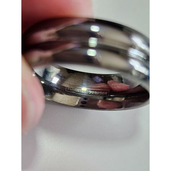 Tungsten Forever silver tone ring size 11.25 - Picture 6 of 12